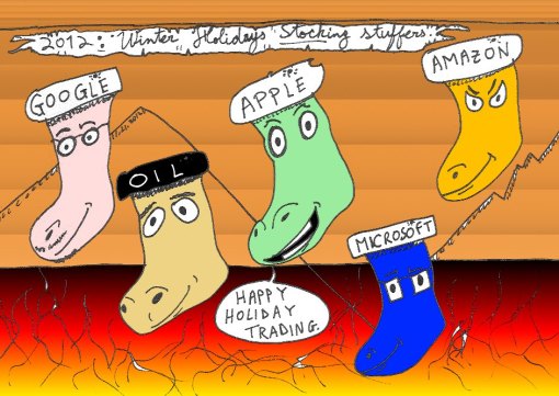 five stocking stuffer stocks cartoon for bianry options trader story